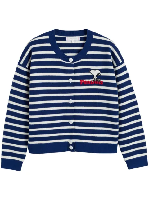 Chinti & Parker Snoopy cardigan Blue KSS2546ADMIRALBLUECREAM