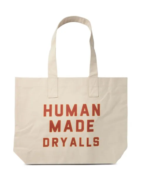 Human Made logo-print tote bag White HM28GD043