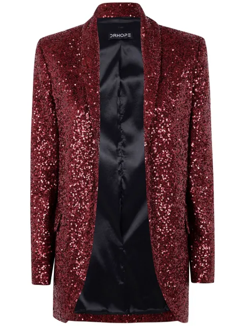 DRHOPE sequined blazer Red 1437L34336