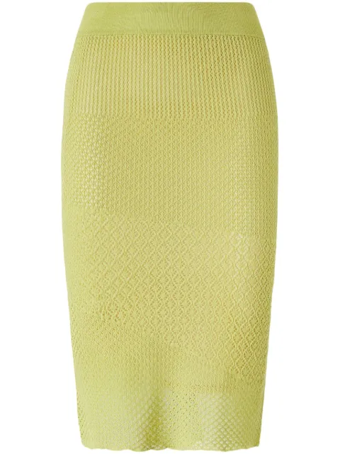 PINKO knitted midi skirt Green 104892A2EB