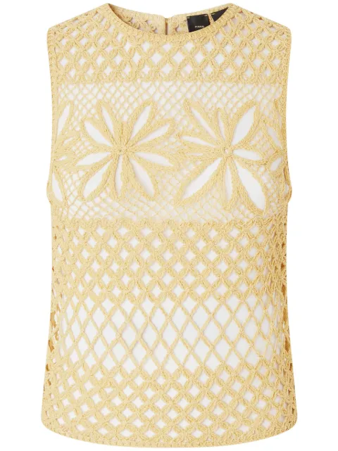 PINKO crochet vest Neutrals 104733A2FF