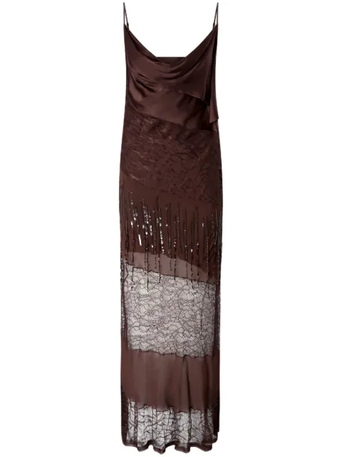 PINKO panelled maxi dress Brown 104752A2DG
