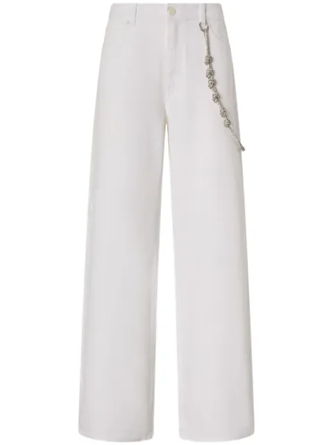 PINKO chain-detail pants White 104601A2DO