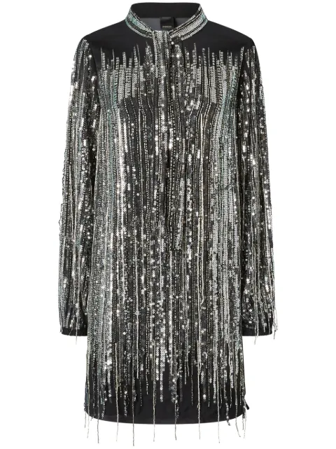PINKO sequined mini dress Black 104683A2DE