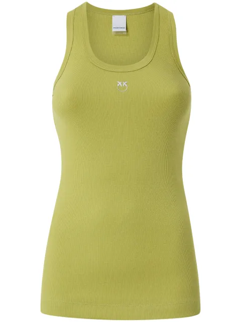 PINKO Love Birds tank top Green 100807A2C1