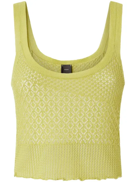 PINKO crochet-knit top Green 104642A2EB