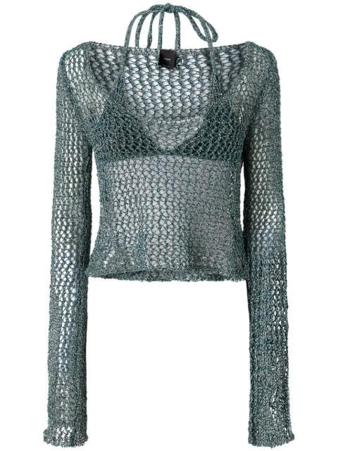 PINKO knitted top Green 104749A2FB