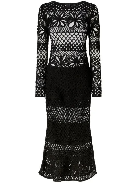 PINKO tricot maxi dress Black 104731A2FF