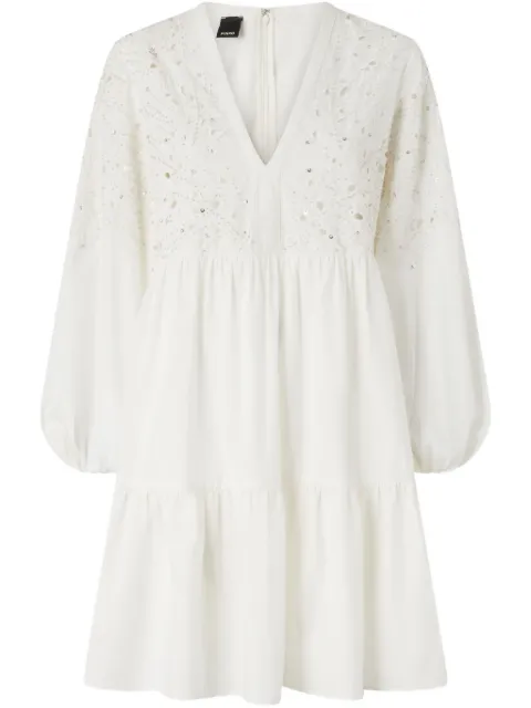 PINKO v-neck dress White 105008A2H0