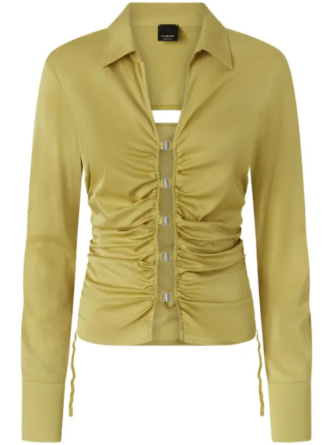 PINKO gathered shirt Green 104920A2GD