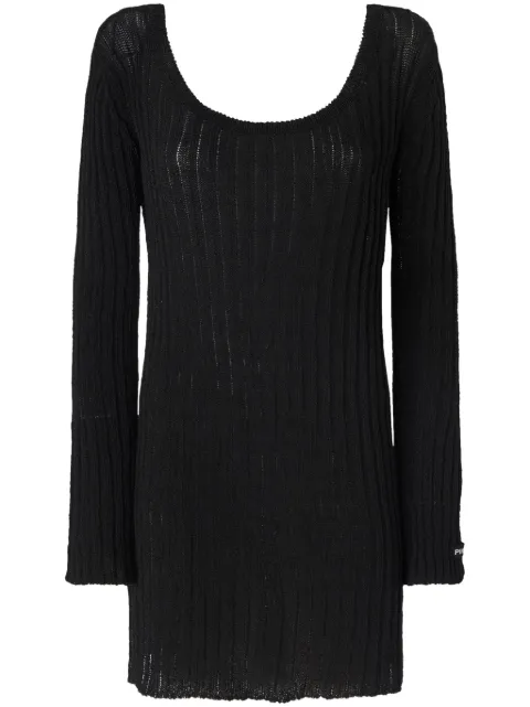 PINKO rib-knit mini dress Black 105301A2N7