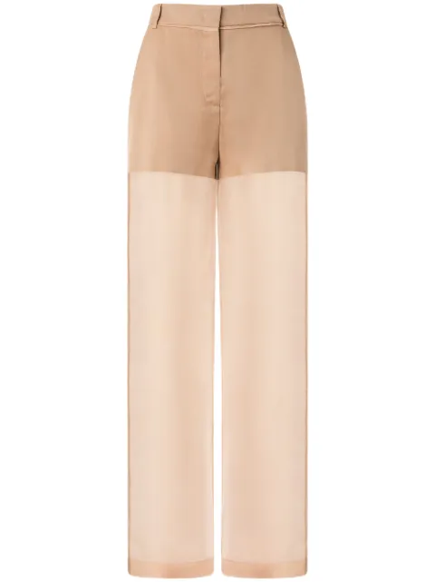 PINKO panelled straight trousers Brown 104698A2EE
