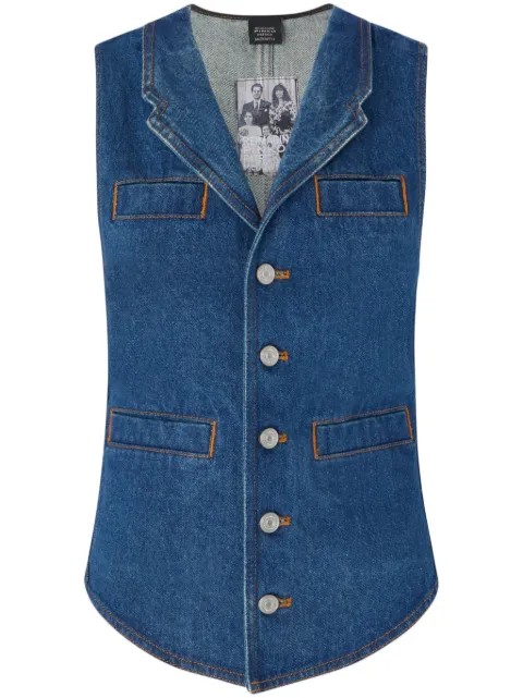PINKO denim waistcoat Blue 105072A2JW