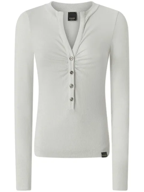 PINKO gathered detailing top Grey 104651A2CQ