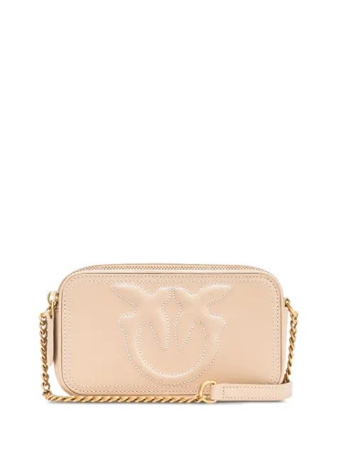 PINKO small logo-embossed cross body bag Neutrals 103799A1LF