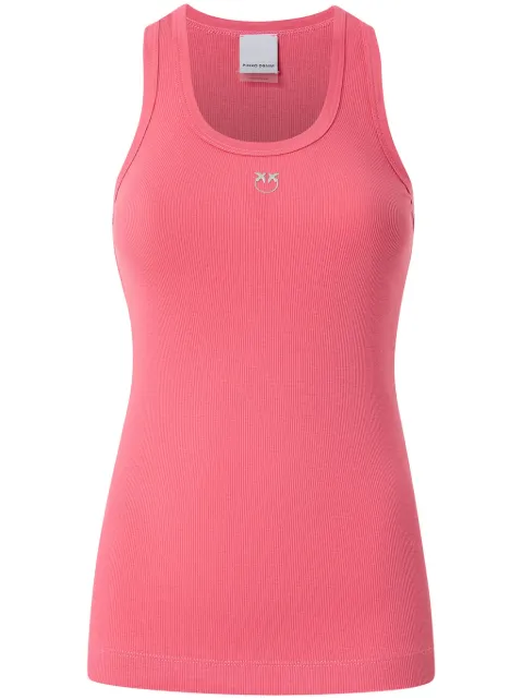 PINKO logo-embroidered tank top Pink 100807A2C1