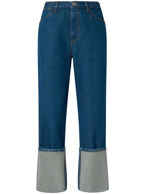 PINKO turn-up straight jeans Blue 105088A2JW