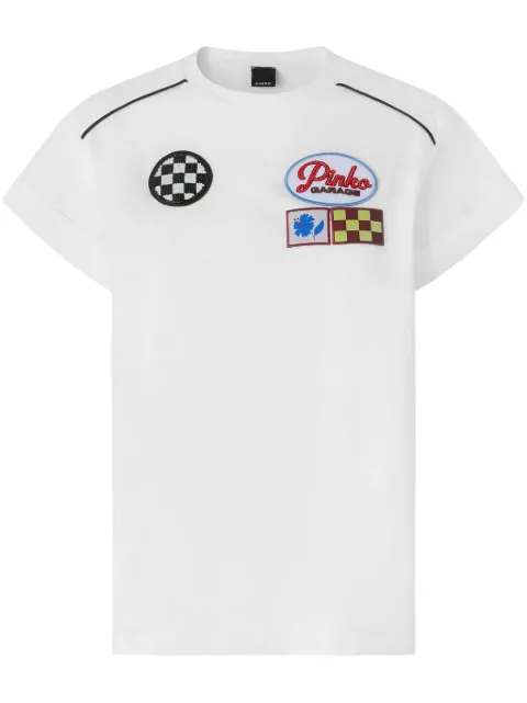 PINKO logo-appliqué T-shirt White 105270A2ME