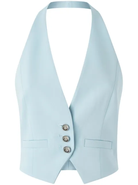 PINKO halterneck waistcoat Blue 104931A213