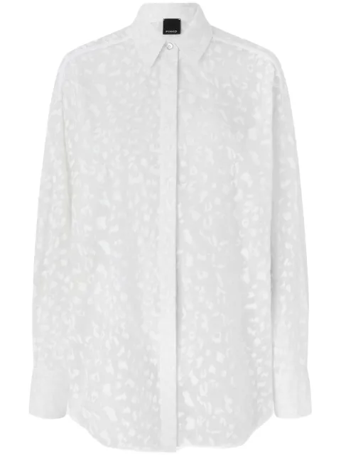 PINKO abstract-print shirt White 105259A2MN