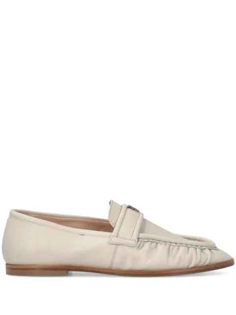 PINKO logo-plaque loafers Neutrals SD0349P003