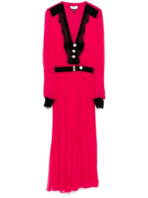 NISSA belted midi dress Pink RC15975FUCHSIA