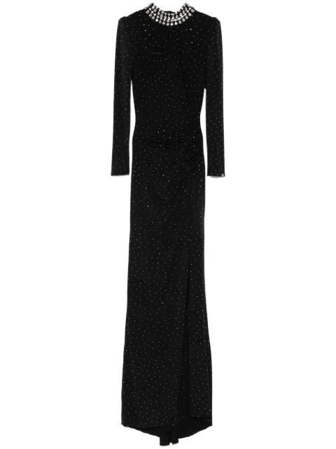 NISSA crystal-embellished maxi dress Black RS15867