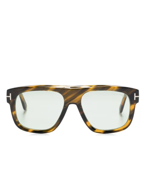 TOM FORD Eyewear square-frame sunglasses Brown FT1201