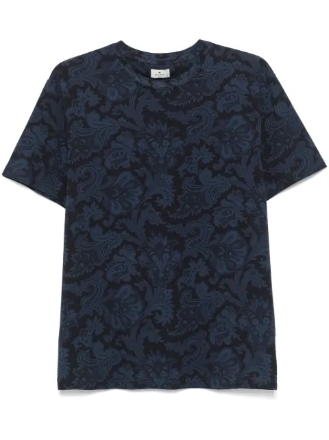 ETRO paisley-print T-shirt Black MRMA0002AK584