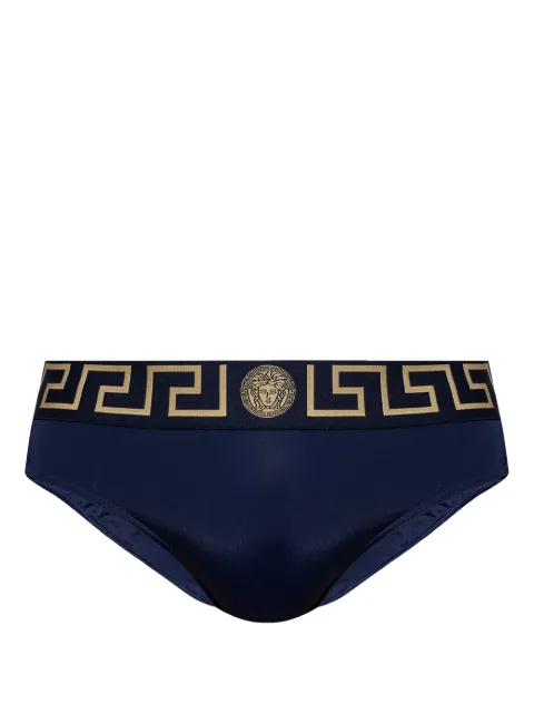 Versace nylon-blend swim briefs Blue ABU010251A11119