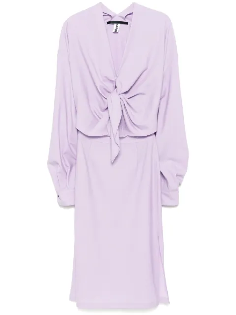 Sankuanz V-neck dress Purple S24SSFDR0102PP