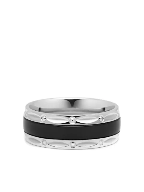 Nialaya Jewelry engraved band ring Silver FMRING123