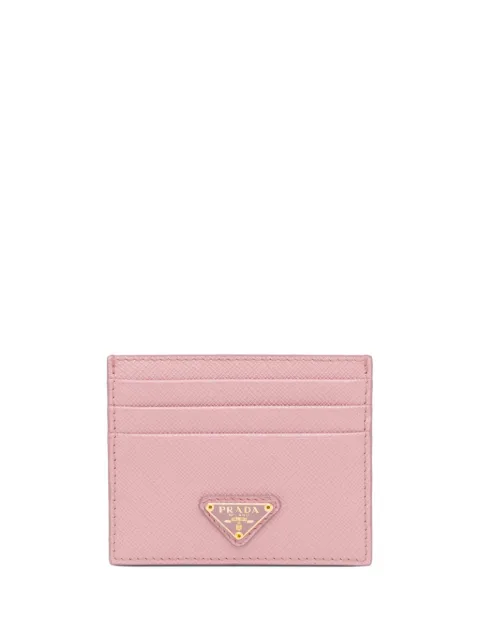 Prada Saffiano leather card holder Pink 1MC025QHH
