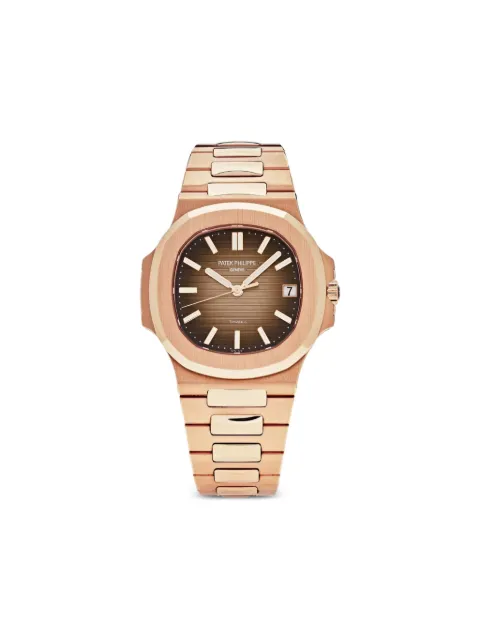 Patek Philippe Pre-Owned 2019 pre-owned Nautilus 5711/1R-001 'Tiffany & Co.' 40.5mm Brown 57111R001