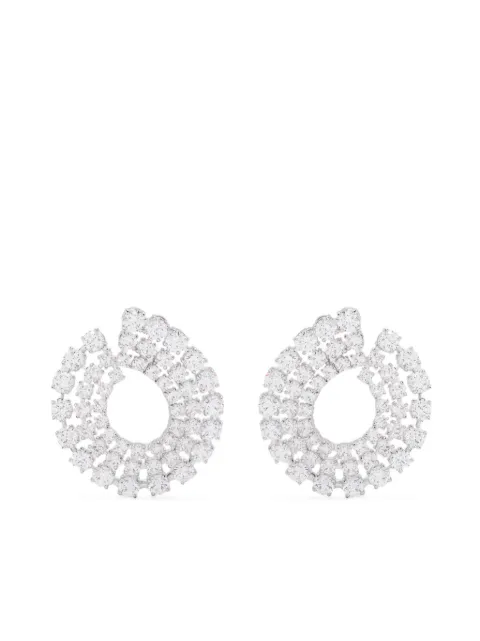 Swarovski Matrix hoop earrings White 5705834