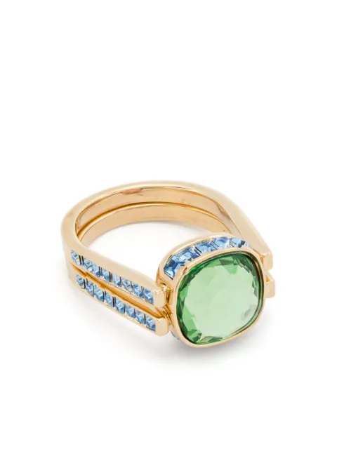 Swarovski Chroma Twist ring Gold 5706306