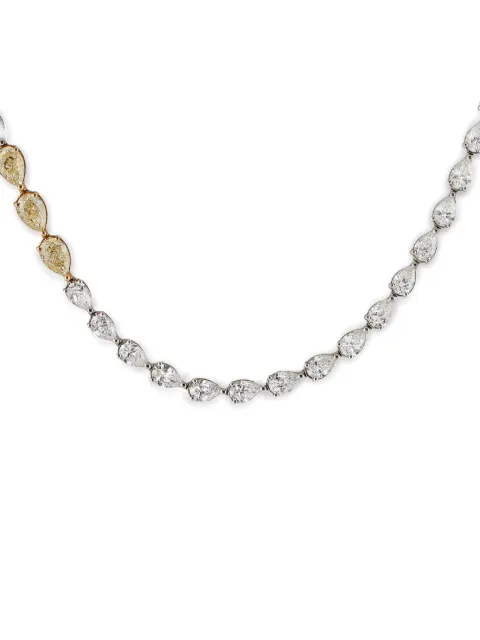 Jewels Aficionado 18kt white gold Riviére tennis necklace Silver JAN12DWG
