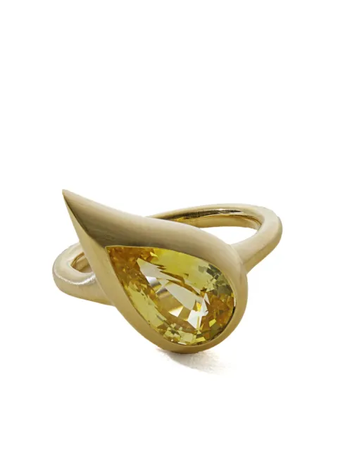 Jewels Aficionado 18kt yellow gold Mika sapphire pinky ring Gold JAR37YYGRL