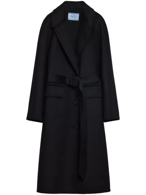 Prada single-breasted coat Black P689RHSOOO13FY