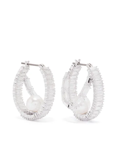 Swarovski x Ariana Grande pearl hoop earings White 5720868