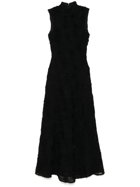 ROTATE BIRGER CHRISTENSEN flower-mesh maxi dress Black 113617100