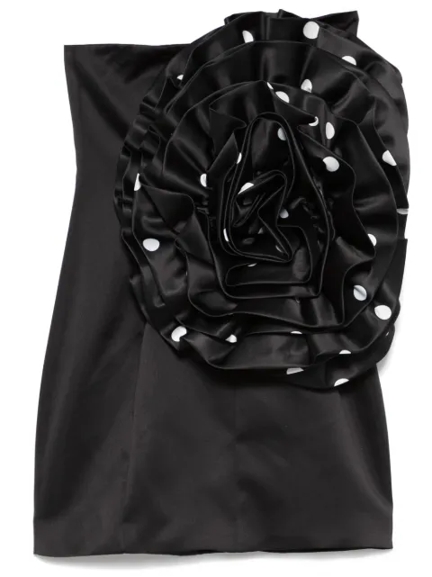ROTATE BIRGER CHRISTENSEN Big Flower mini dress Black 113903000