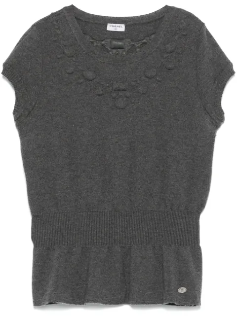 CHANEL Pre-Owned 2010s wool top Grey CHA790HV