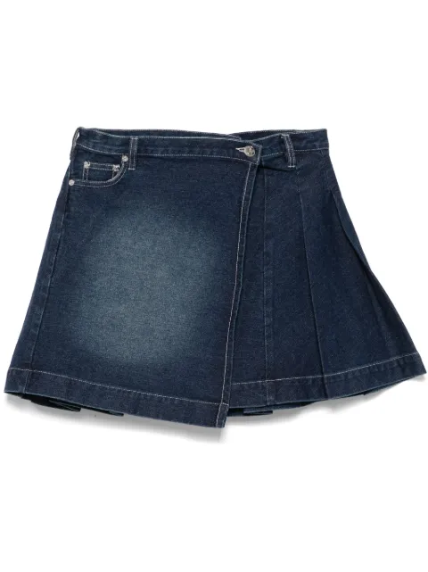 House of Sunny pleated mini skirt Blue VOL2442