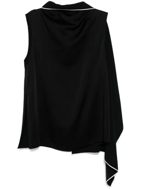 Stella McCartney tie neck top Black 6T02253FU302