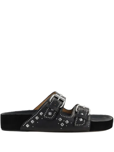 ISABEL MARANT Lennyo leather sandals Black SD0118FAC1B04S