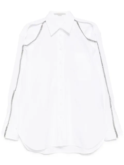 Stella McCartney falabella chain detail shirt White 620137SMA90