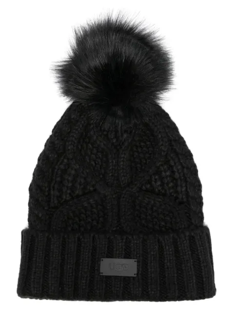 UGG pompom beanie hat Black 100819