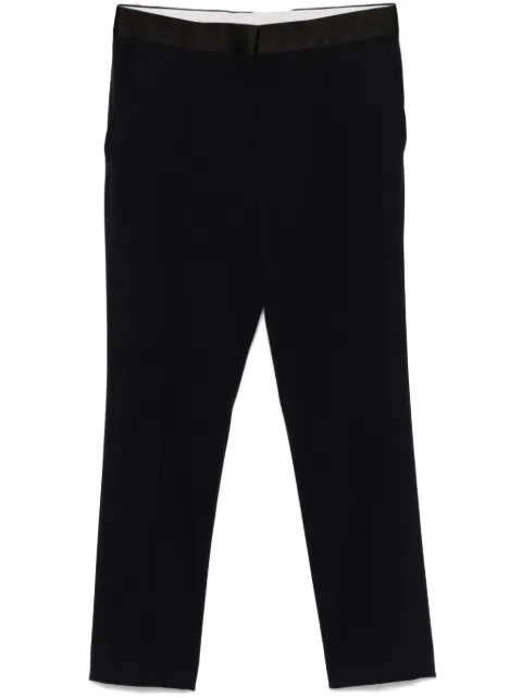 Celine Pre-Owned 2010s satin-trim trousers Blue CEL250HF