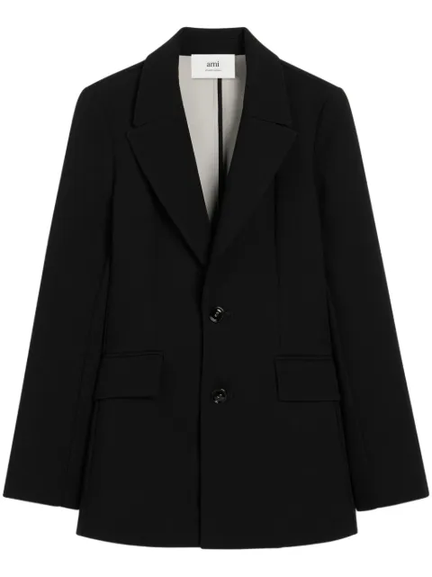 AMI Paris single-breasted blazer Black E25FBV102WV0045